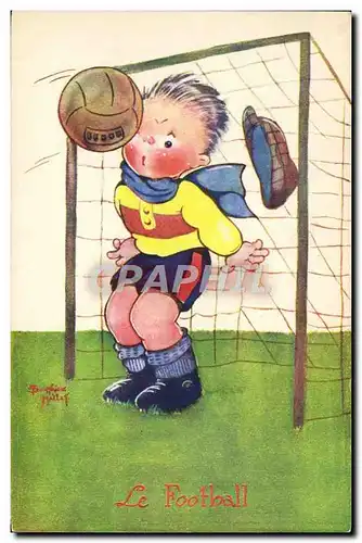 Cartes postales Football Enfant Gardien de but