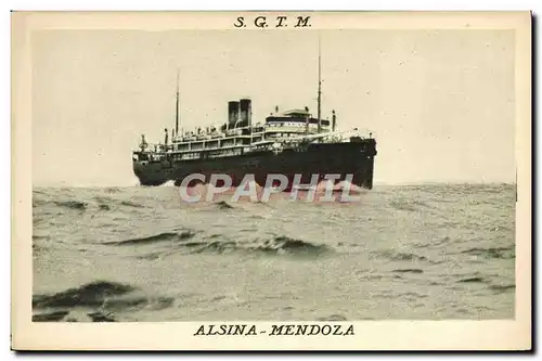 Ansichtskarte AK Bateau SGTM Alsina Mendoza