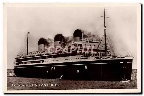 Cartes postales Bateau Paquebot l'Atlantique