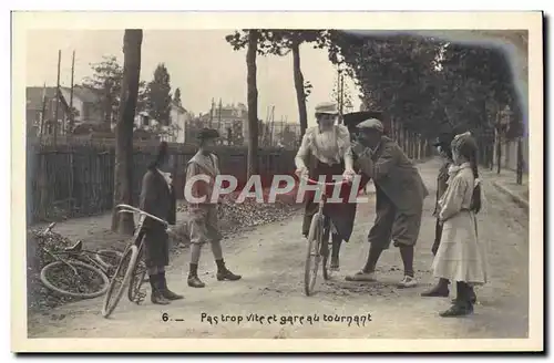 Ansichtskarte AK Fantaisie Enfant Velo Cycle