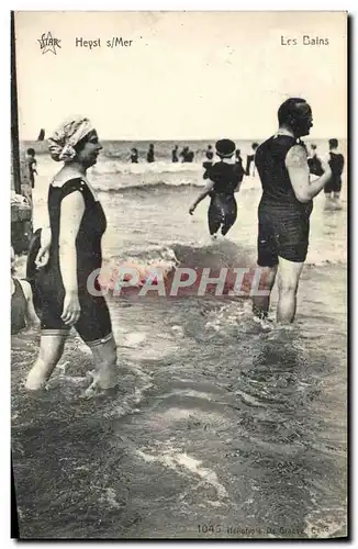 Cartes postales Fantaisie Femme Les Bains Maillot de bain Heyst sur Mer