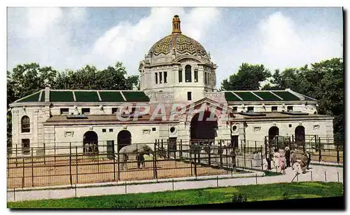 Cartes postales Elephant house New York Zoological Park Zoo