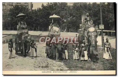 Cartes postales Elephant Grande exposition India