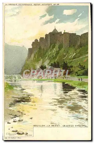 Cartes postales Fantaisie Illustrateur Ranot Bouillon La Semoy Le viuex chateau