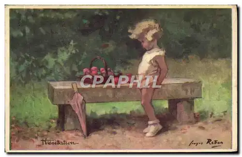 Cartes postales Fantaisie Illustrateur Redon Enfant