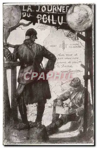 Cartes postales Militaria Journee du Poilu 1915