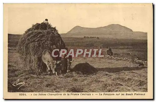 Ansichtskarte AK Attelage La fenaison sur les hauts plateaux