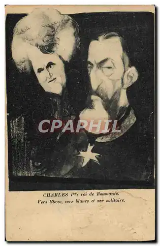 Ansichtskarte AK Politique Satirique Charles 1er roi de Roumanie