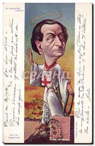 Cartes postales Politique Satirique Francois Coppee Croise Croisade