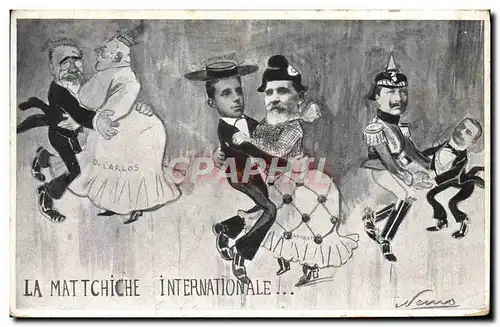 Cartes postales Politique Satirique La mattchiche internationale