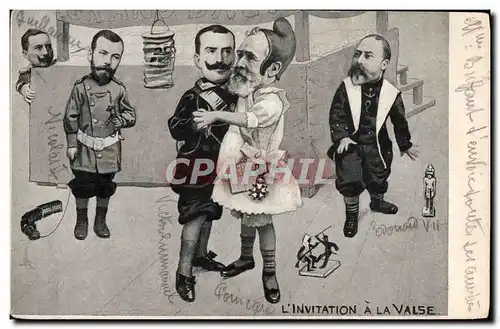 Cartes postales Politique Satirique L&#39invitation a la valse