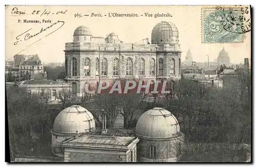 Cartes postales Astronomie Paris L&#39Observatoire Vue generale