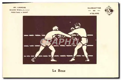 Cartes postales Boxe