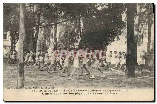 Cartes postales Boxe Joinville Ecole normale Militaire de gymnastique Centre d&#39instruction physique Assaut de