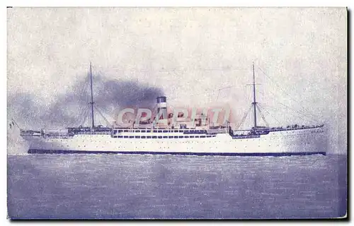 Cartes postales Bateau Paquebot Fabre Line SS Braga