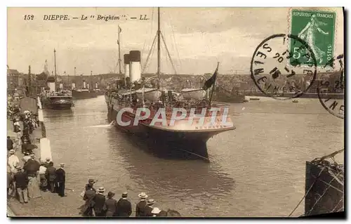 Ansichtskarte AK Bateau Paquebot Dieppe Le Brighton