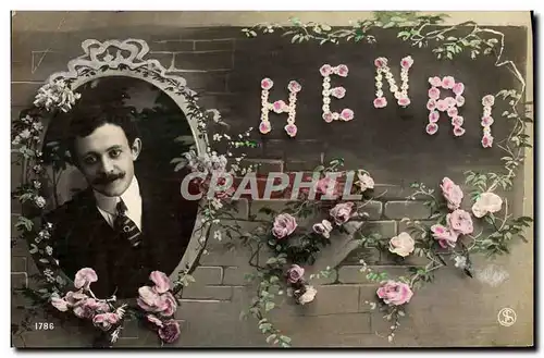 Cartes postales Fantaisie Prenom Henri