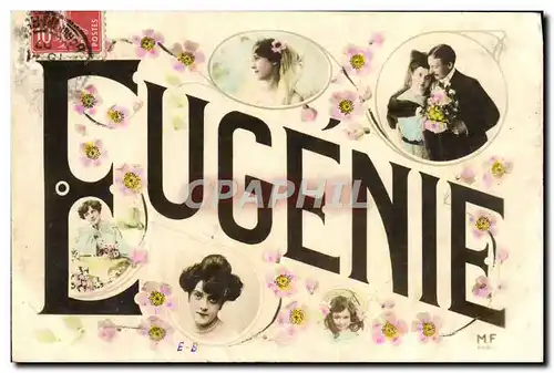 Cartes postales Fantaisie Prenom Eugenie