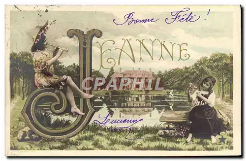 Cartes postales Fantaisie Prenom Jeanne