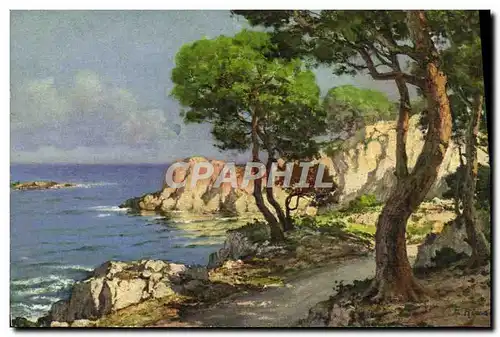 Cartes postales Illustrateur Cap d&#39Antibes