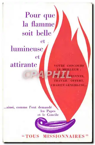 Cartes postales Missionnaires Pape Vente de Charite Boulevard Chave Marseille