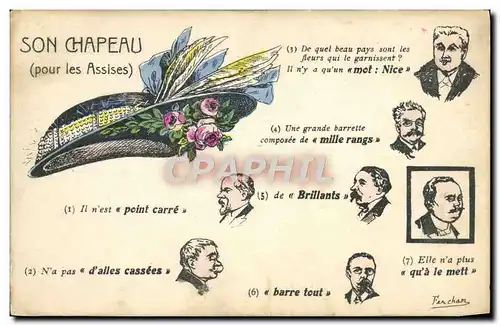 Cartes postales Chapeau Assises