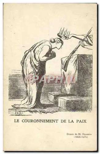 Ansichtskarte AK Le couronnement de la paix Daumier