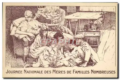 Ansichtskarte AK Journee nationale des Meres de familles nombreuses