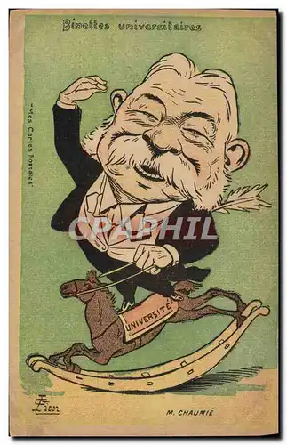 Cartes postales Binettes universitaires Cheval M Chaumie