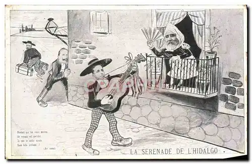 Cartes postales La serenade de l&#39Hidalho Alphonse XIII