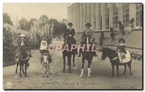 Ansichtskarte AK Famiglia Reale a Racconigi ane Cheval
