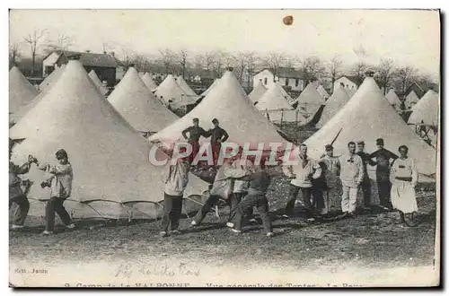 Cartes postales Boxe Camp de la Valbonne Vue generale des tentes Militaria