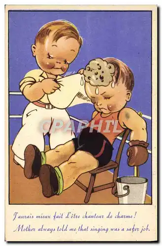 Cartes postales Boxe Enfants
