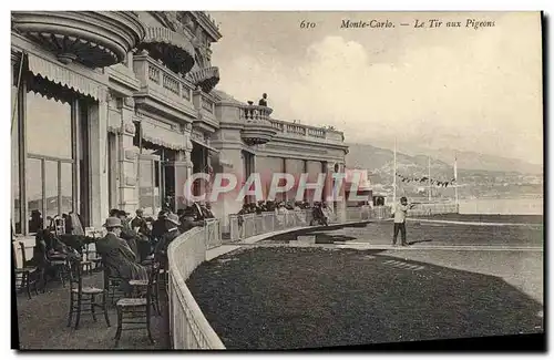 Cartes postales Monte Carlo Monaco Le tir aux pigeons