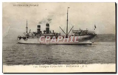 Ansichtskarte AK Bateau Compagnie Cyprien Fabre Britannia