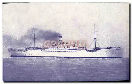 Cartes postales Bateau Fabre line SS Braga