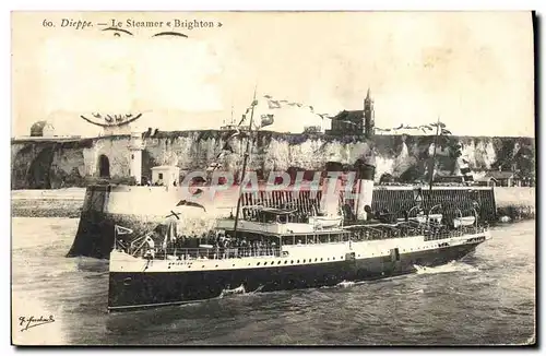 Ansichtskarte AK Bateau Dieppe le steamer Brighton