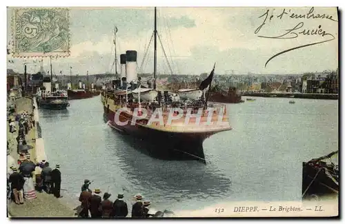 Cartes postales Bateau Dieppe le Brighton