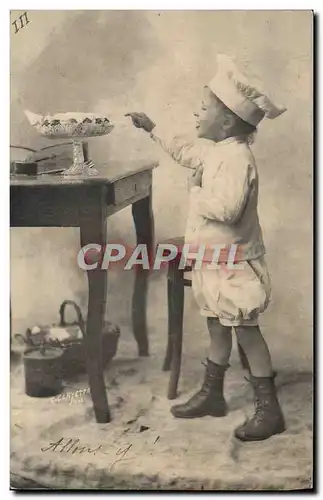 Ansichtskarte AK Fantaisie Enfant Patissier