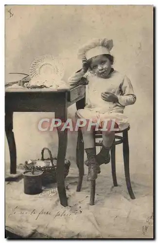 Cartes postales Fantaisie Enfant Patissier