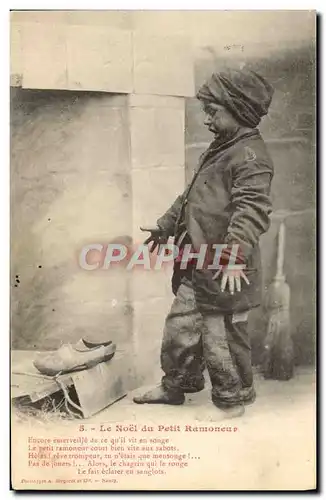 Cartes postales Fantaisie Le Noel du petit Ramoneur Enfant