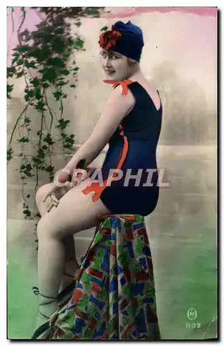 Cartes postales Fantaisie Femme Maillot de bain Baigneuse