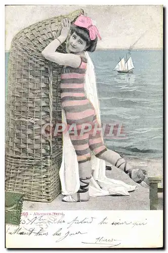 Cartes postales Fantaisie Femme Maillot de bain Baigneuse