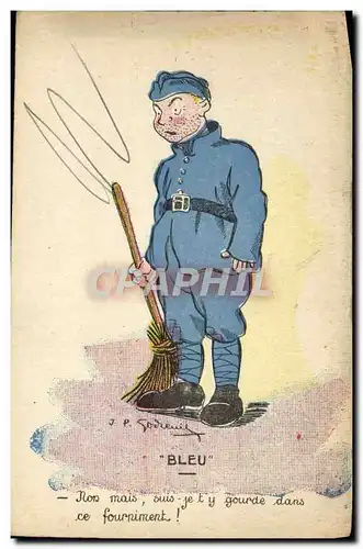 Cartes postales Militaria Bleu