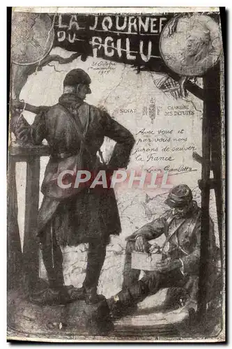 Cartes postales Militaria Journee du poilu