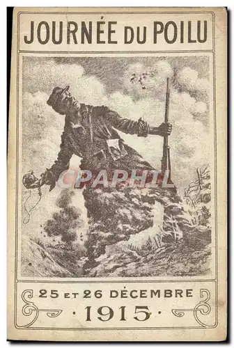 Cartes postales Militaria Journee du poilu 1915