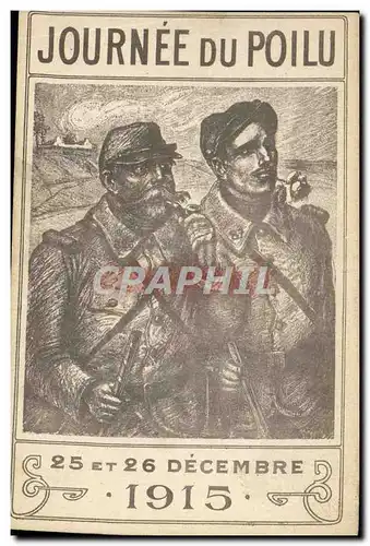 Cartes postales Militaria Journee du poilu 1915