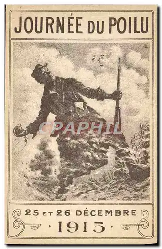 Cartes postales Militaria Journee du poilu 1915