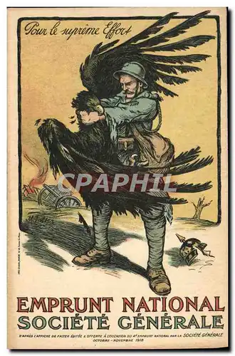 Ansichtskarte AK Militaria Emprunt National Societe Generale Aigle TOP