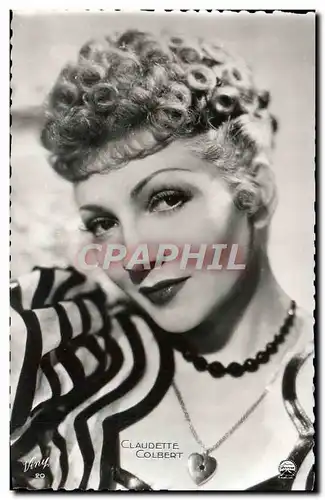 Moderne Karte Cinema Claudette Colbert